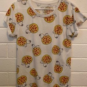 Peanuts Pizza Snoopy shirt